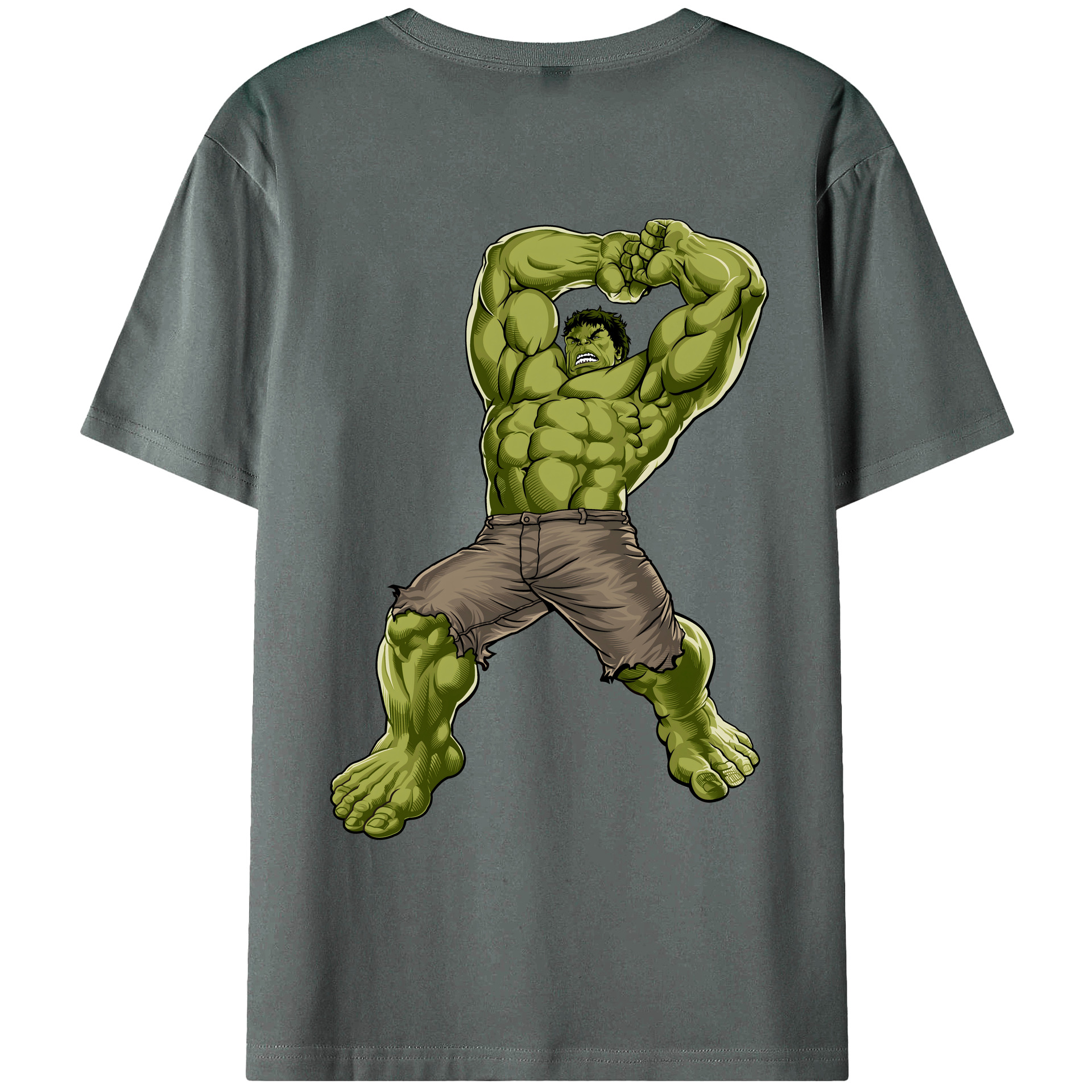 （画像用） アベンジャーズ The Avengers 綿100％ メンズ半袖Tシャツ（バックプリント） 通気性
